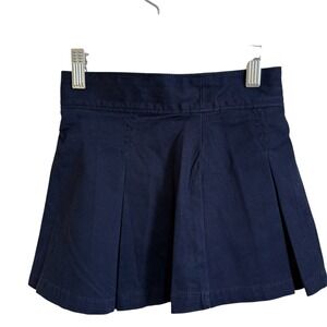 GAP Kids Girls Navy Blue Pleated‎ School Uniform Skort Size 5